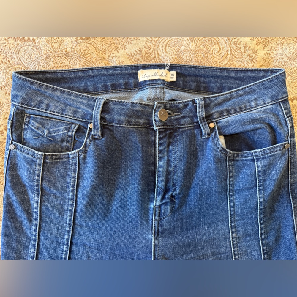 Unpublished Medium Wash Flare Jeans | Size 30 (Tall)